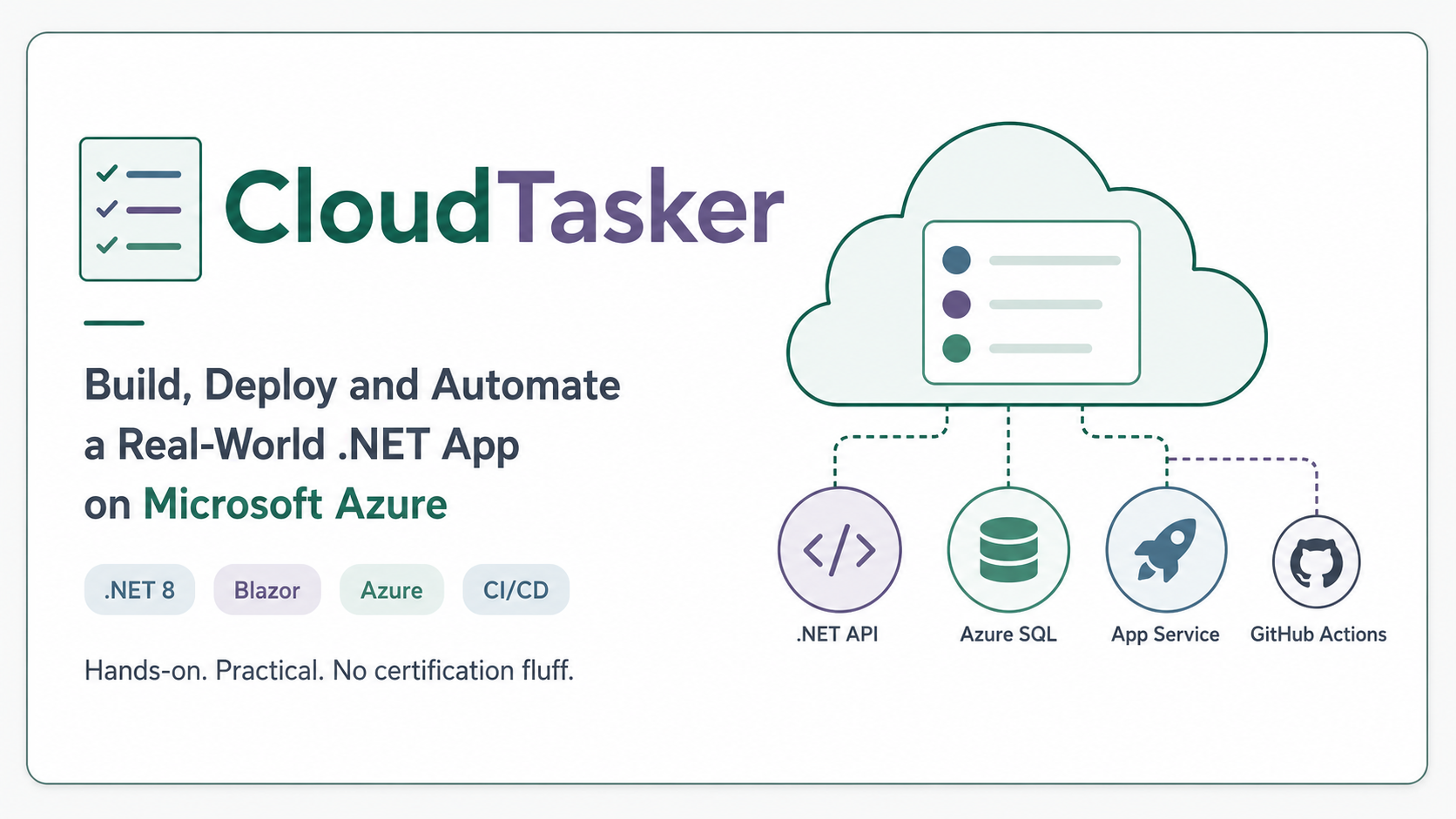 CloudTasker course: build, deploy, and automate a real-world .NET application on Microsoft Azure